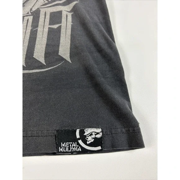 Metal Mulisha Shirt Mens Size Medium Heavy Metal Black Graphics Skull Rock - Picture 2 of 13